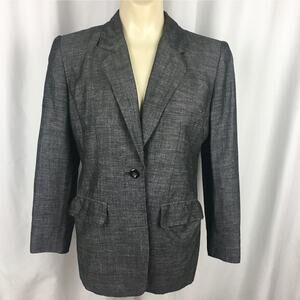 LIZ CLAIBORNE Women’s Linen Blend Blazer  2P  Corpcore Office Travel